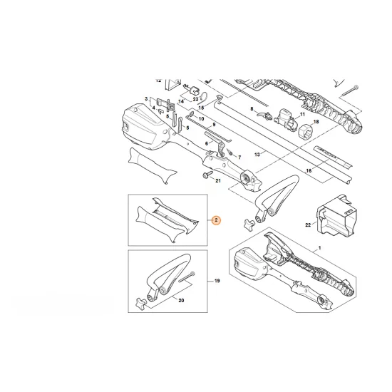 STIHL  Okładzina uchwytu 4522 790 0600